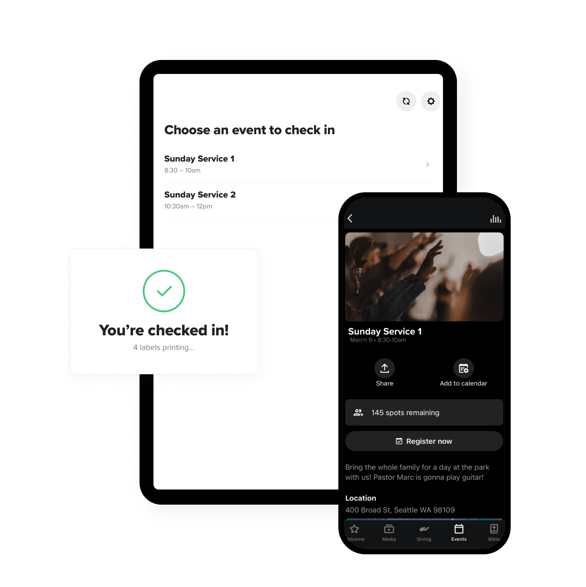 Check In Subsplash Check In